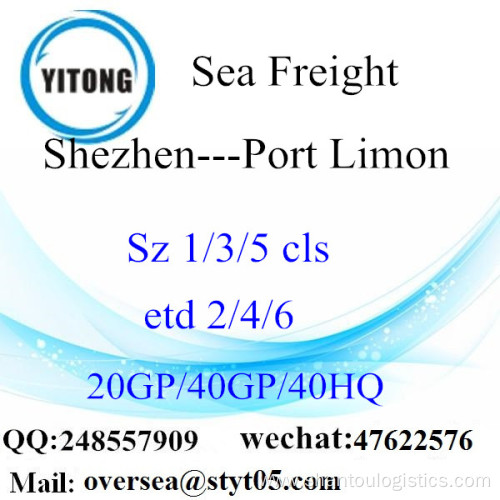 Shenzhen Port Sea Freight Shipping To Port Limon